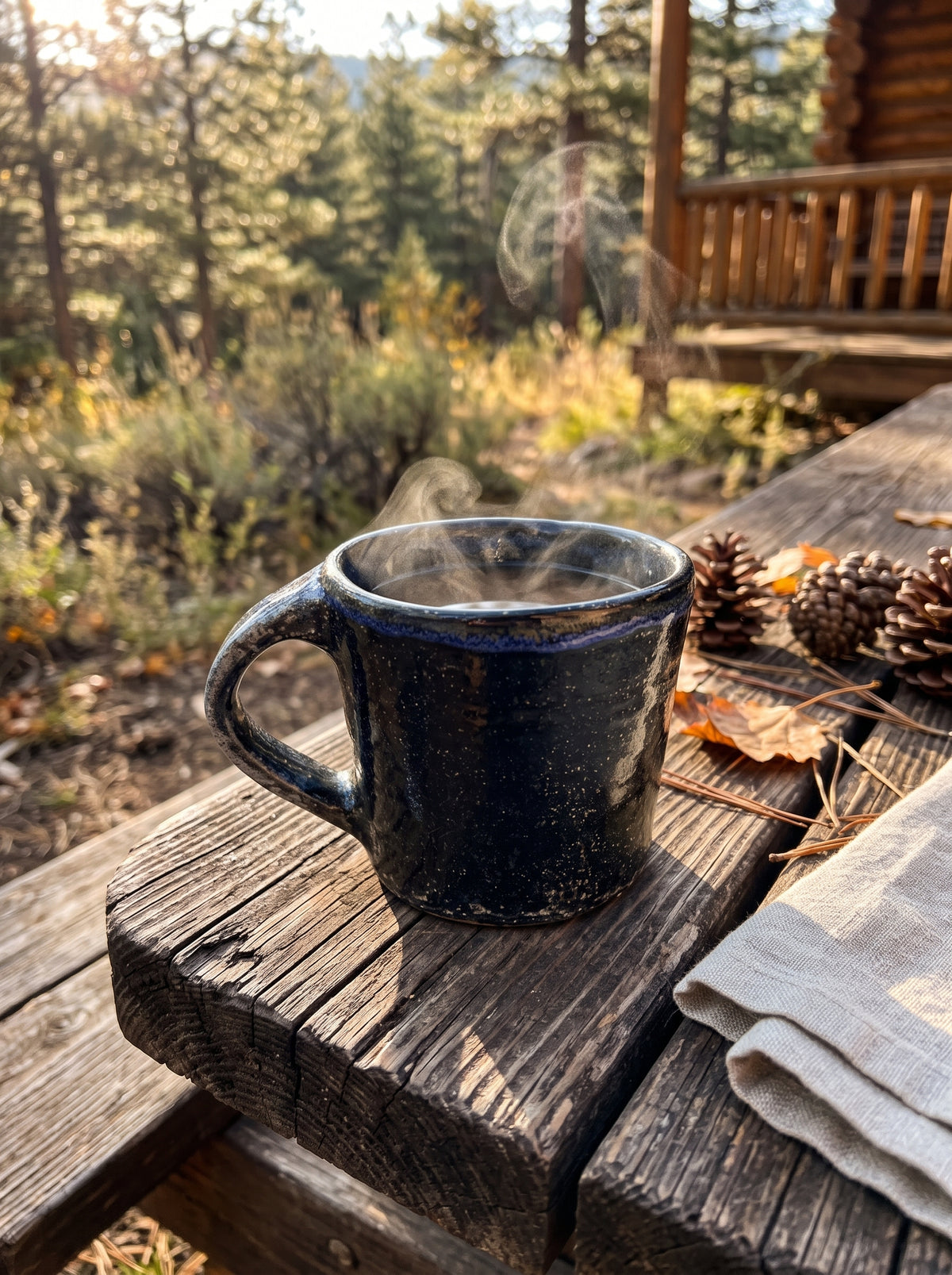 Starry Night Speckled Mug