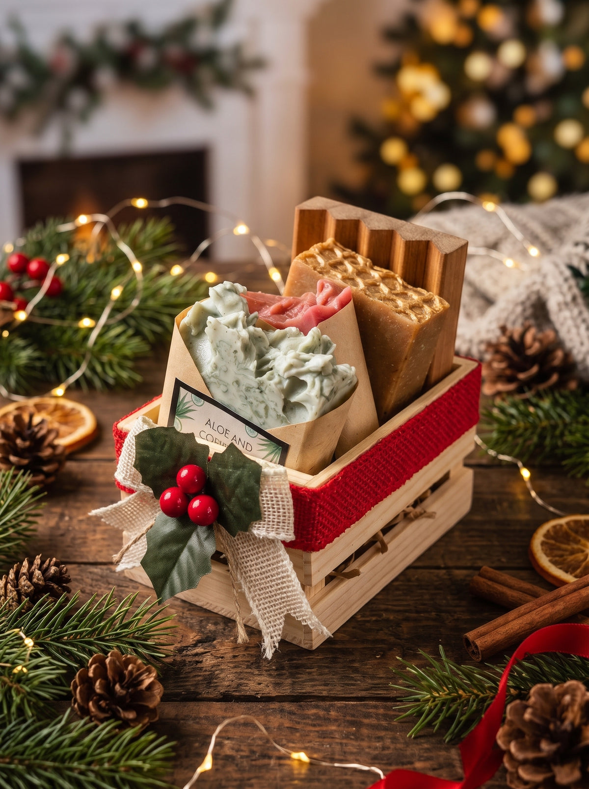 Artisan Holiday 3-Soap Gift Crate