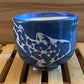 Handcrafted, Wheel-Thrown Container Candle- Medium Blue Coy Vessel- 8.5oz Luxury, Long-Burning Soy Wax- Phthalate Free Fragrance