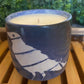 Handcrafted, Wheel-Thrown Container Candle- Medium Blue/Black Raven Vessel- 9oz Luxury, Long-Burning Soy Wax- Phthalate Free Fragrance