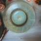 Wheel-Thrown Pottery Art Piece- Glazed and Fired Platter/Bowl, Multi-Emerald Green/Browns, Dimensions:  12"round x 3"high