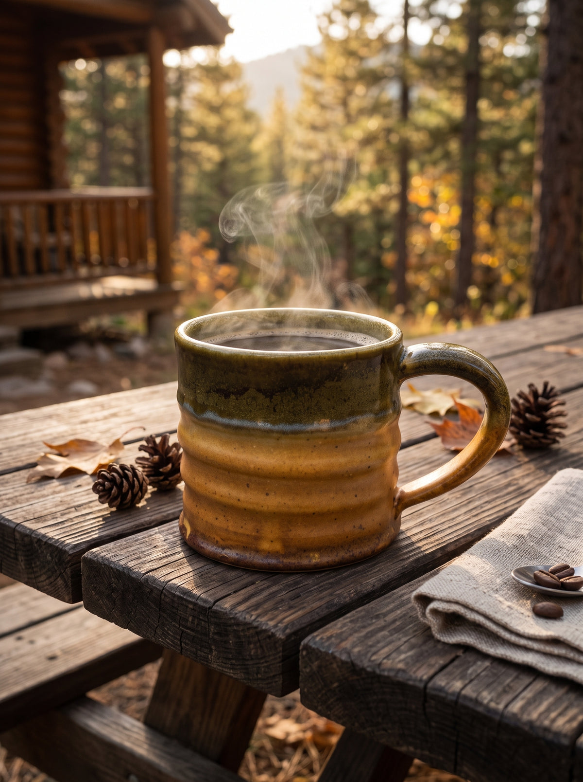 Mountain Trail Ribbed Mug