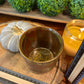 Handcrafted, Wheel-Thrown Container Candle- Medium Vessel Brown/Green Glazed and Textured Terra Cotta- 10oz Luxury, Long-Burning Soy Wax- Phthalate Free Fragrance