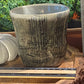 Handcrafted, Wheel-Thrown Container Candle- Medium Gray Vessel, Black Textured Glaze- 11oz Luxury, Long-Burning Soy Wax- Phthalate Free Fragrance
