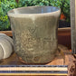 Handcrafted, Wheel-Thrown Container Candle- Medium Gray Vessel, Black Textured Glaze- 11oz Luxury, Long-Burning Soy Wax- Phthalate Free Fragrance