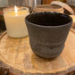 Handcrafted, Wheel-Thrown Container Candle- Medium Matte Black Vessel- 13oz Luxury, Long-Burning Soy Wax- Phthalate Free Fragrance